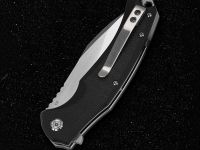Раскладной нож QSP Snipe, сталь D2, рукоять черный G10
