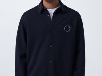 Рубашка из ткани интерлок, Синий