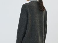 Кардиган из мягкой пряжи с шерстью, Серый