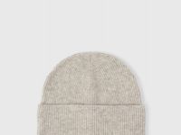 Шапка с отворотом, Бежевый
