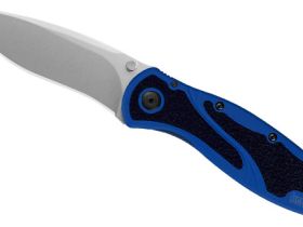 Полуавтоматический складной нож Kershaw Blur, сталь 14C28N, рукоять алюминий/trac-tec, синий