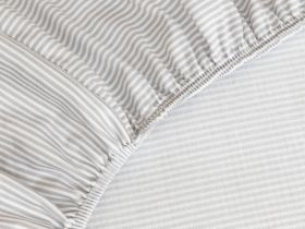 Простыня на резинке Серые линии