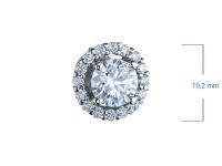 Пусеты из белого золота э0912пс10220106_white