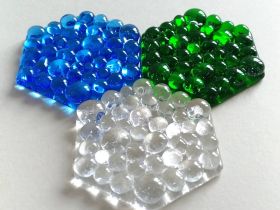 Стеклянная подставка под инструменты, цвет Аквамарин