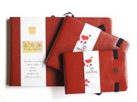 Скетчбук для акварели Baohong 12х16 см 24 л 300 г, хлопок, мелкозернистая