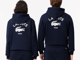 Хлопковая толстовка Lacoste унисекс с капюшоном