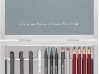 Набор художественный Cretacolor "SILVER BOX" в деревянной коробке окрашенной в серебряный цвет