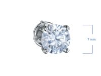 Пусеты из белого золота с бриллиантами э4001пс11102400