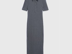 Трикотажное платье для девочек, Серый