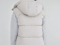 Жилетка с капюшоном, Бежевый