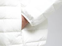 Стеганый пуховик с натуральным пухом