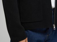 Кардиган на молнии с отложным воротником