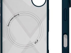 Клип-кейс VLP Aster Case для Apple iPhone 16 с MagSafe тёмно-синий