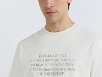 Футболка с принтом и вышивкой, Белый