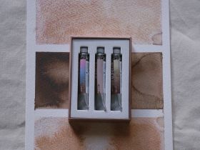 Набор акварели Super Vision "Mocha Mousse" 3 цв*8 мл туба в картонной коробке