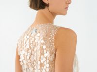 Полупрозрачный топ с пайетками, Желтый