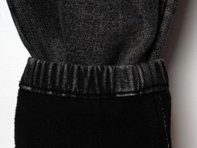 Брюки текстильные джинсовые утепленные флисом для мальчиков