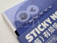 Блок самоклеящийся Languo, Z-сложение, 76х76 мм, 80 л, квадратный, синий