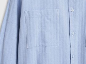 Рубашка из твила, Голубой