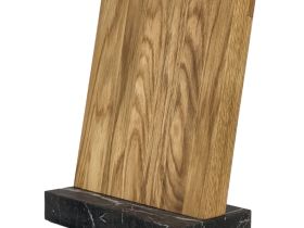 Подставка для поварской тройки магнитная Woodinhome CTK KS045SON-ST, дуб/мрамор