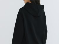 Флисовое худи, Черный