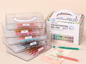 Набор ручек гелевых Languo, 0,6 мм, 45 цветов