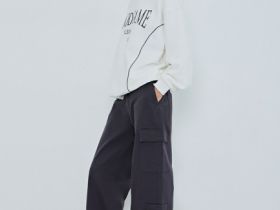 Хлопковые брюки карго, Серый