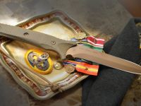 Нож с фиксированным клинком Spartan Blades Breed Fighter Dark Earth, сталь CPM-S35VN, рукоять зеленая микарта