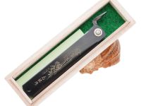 Складной нож Nagao Higonokami Especial hand forging, 100мм, сталь Aogami, рукоять металл, черный