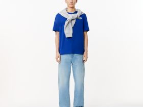 Футболка из плотного хлопка Lacoste унисекс