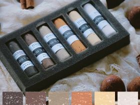 Набор пастели сухой nuance., Can't Help Falling in Brown, 6 шт (коричневые)