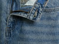 Широкие джинсы для девочек, Синий