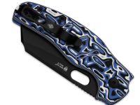 Складной нож Kizer C01C 2.9 BS, сталь Nitro-V, рукоять Vortex Micarta, синий/черный