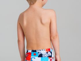 Плавки-шорты детские трикотажные для мальчиков, средней длины