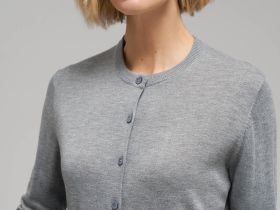 Кардиган прямого кроя с шерстью