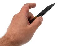 Туристический нож Kizer Buddy black сталь Nitro-V, рукоять Ultem