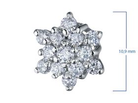 Подвеска из белого золота с бриллиантами э0901пд06181000