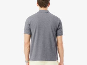 Мужское поло L.12.12 из меланжевой ткани