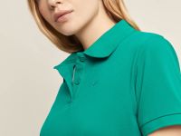 Поло приталенного силуэта с вышивкой