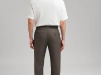 Брюки полуприлегающего кроя со льном