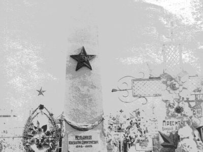 Могила Ю.Д. Мельникова -  профессионального революционера, создателя первых марксистских кружков в Харькове, Киеве и Астрахани (1868 - 1900)