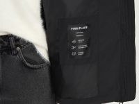 Пуховик с воротником-стойкой и съемным капюшоном