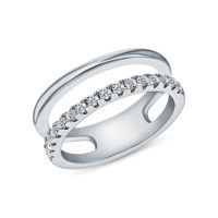 Серебряное кольцо с фианитами