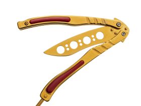 Тренировочный нож бабочка (балисонг) CS GO Gold