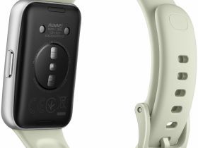 Умные часы HUAWEI Band 11 алюминевые серебристые, с зелёным ремешком