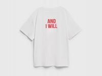 Футболка с принтом для девочек, Белый