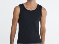 Базовая майка в рубчик, Черный