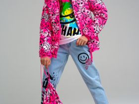 Куртка текстильная с полиуретановым покрытием для девочек