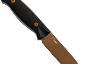 Нож Hot Knife Hoot, сталь D2 cerakote bronze, рукоять G10, черный