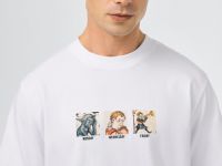 Футболка с арт-принтом, Белый